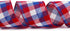 Ribbli Patriotic Red/White/Blue Check Wired Ribbon, 2-1/2 Inch x 10 Yard,4th of July Buffalo Plaid Ribbon,Burlap Ribbon for Big Bow,Wreath,Tree De...