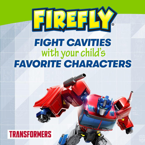 FIREFLY Transformers Sonic Toothbrush with 3D Cover, Soft, Ages 3+...