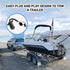 Oyviny 7 Way Blade to 4 Way Flat Trailer Adapter, Single-Function 7 Way Round to 4 Pin Trailer Wiring Connector 11.6 Inches...