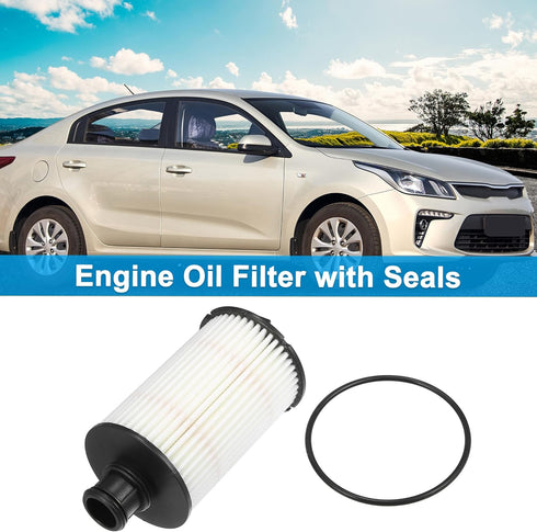 X AUTOHAUX Engine Oil Filter Replacement AJ812351 C2D3670 XR858593 LR011279 Oil Fuel Filter for Land Rover LR4 Base HSE 5.0L V8 - Gas 2011...