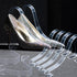 TXIN 10 Pcs/5 Pairs Acrylic Clear Sandal Shoes Display Stand Inserts Holders Shoe Display Rack Shoe Support For Women's Shoes...
