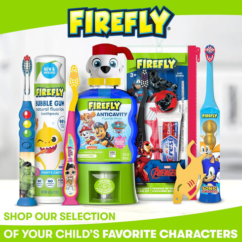 Firefly Clean N' Protect Teenage Mutant Ninja Turtles Power Toothbrush with 3D Character Cover, Soft Bristles, Battery Included, Ages 3+, 1+1...