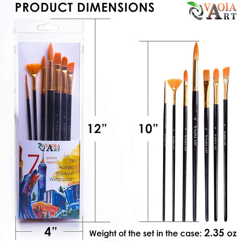 Paint Brush Set for Acrylic Painting Artist Paint Brushes Watercolor Brush Professional Oil Painting Brushes Gouache Paint Set for Body Small Craf...