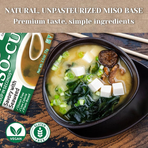 Edward & Sons Seaweed Miso Cup Instant Soup, 2.5 oz...
