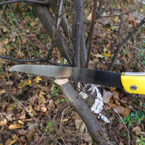Folding Saw 10-Inch SK5 Blade Heavy Duty Portable Foldable Hand Pruning Saw Triple-bevel Razor Teeth for Camping Pruning Trimming Gardening Woodwo...