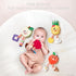 OR OR TU Baby Toys for 3 6 9 12 Months, Hanging Toys Fruit Rattles Infant Newborn Stroller Mobile Toys Car Seat Crib Plush Wind Chime for Boys Gir...