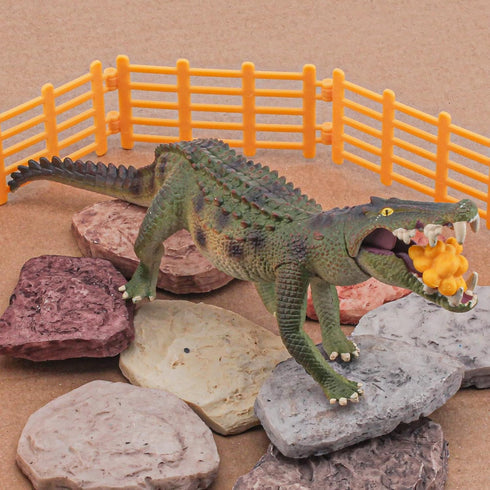 9 Inch Alligator Toy Figure Large Realistic Crocodile Action Figures Alligator Party Favors Crocodiles Cake Toppers for Kids Toddler...