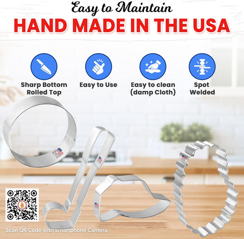 Foose Cookie Cutters Golf 4 Pc Set, Made in USA...