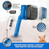 Ruff 'N Ruffus Self-Cleaning Slicker Brush With NO- Pain Bristles Upgraded Gel Handle Gently Removes Loose Undercoat & Tangled Hair For Cats & Dog...