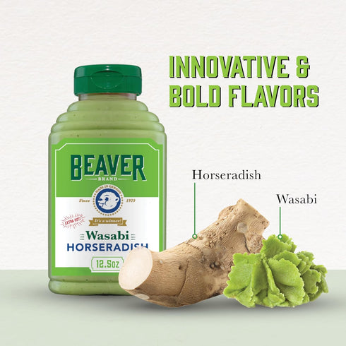 Beaver Extra Hot Wasabi Horseradish, 12.5 oz squeeze bottle...