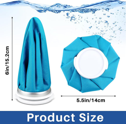 4 Packs Reusable Ice Pack Cold and Hot Use Hot Water Bag Kids Adults Cold Packs for Injuries Pain Relief Wisdom Teeth Breastfeeding Tired Eyes, 5....