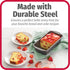 GoodCook 8" x 4" Nonstick Steel Bread Loaf Pan, Multipurpose Nonstick Bread and Meatloaf Baking Pan, Gray...