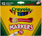 Crayola CRA-58-7712 Classic Non-Washable Marker, Broad-Line, 12 Colors/Set...