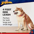 Marvel Comics 4 Foot (48 inch) Cute Spiderman Logo Dog Leash Easily Attaches to Any Dog Collar or Harness | Red...