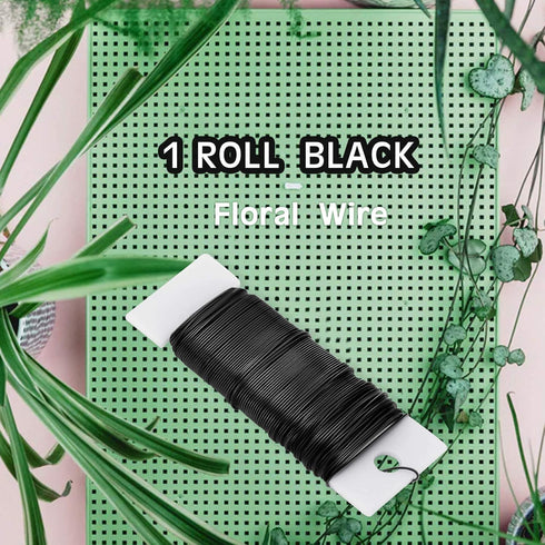 Hotop Floral Wire 38 Yards 114 Ft Florist Paddle Wire 22 Gauge Flexible Paddle for DIY Crafting Wreath, Floral Arrangement, Bouquet Stem Wrapping,...