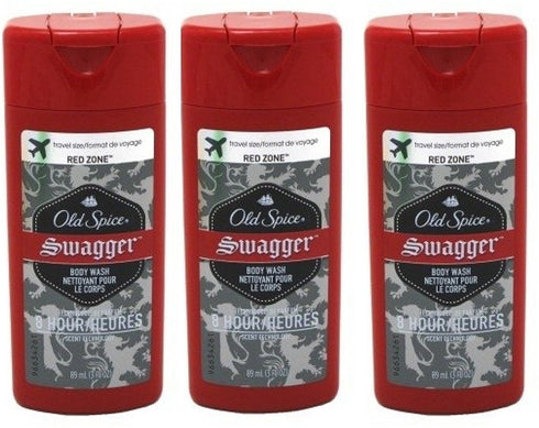 Old Spice Swagger Red Zone Body Wash Travel Size 3 Oz (Pack Of 3)...