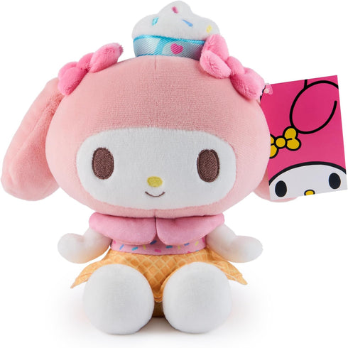 GUND Sanrio Hello Kitty and Friends My Melody Ice Cream Plush, Stuffed Animal for Ages 1 and Up, Pink/White, 6”...