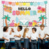 Hello Summer Bulletin Board Decoration Set Summer Theme Bulletin Board Borders Beach Paper Cutouts Summertime Bulletin Boarder for Hello Summer Tr...