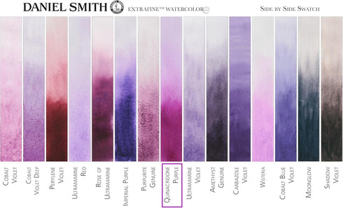 DANIEL SMITH 284600225 Extra Fine Watercolor 15ml Paint Tube, Quinacridone Purple...