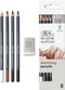 Winsor & Newton Studio Collection Artist Pencils, Sketching Pencils, Set of 5...