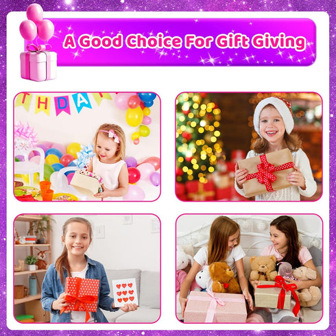 Aocii DIY Journal Kit for Girls, Gift for 6-13 Year Old Girls, Scrapbook & Diary Supplies Set, Birthday Gifts Ideas, Sparkly, Stimulates Minds, Un...