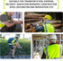 GOOFIT High Visibility Safety Vest for Men and Women?Cycling Vest with Zip, Reflective Vest, Work Vest?With 4 Front Pockets and Zip S Green...