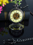 BOSHIYA Vintage Mechanical Pocket Watches for Men Luminous Steampunk Pocket Watch with Chain Black Skeleton Dial Roman Numberals Pocketwatch Gifts...