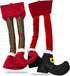 2 Pack Elf Christmas Decorations for Your Vehicle or Fireplace - Hanging Elf Legs for Car Perfect for Holiday Cheer. One Santa Legs and One Elf Le...