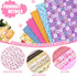100 Pcs 8 x 8 Inch Cotton Fabric Square Patchwork Fabrics No Repeat Cotton Printed Floral Craft Quilting Fabric Craft Flower Fabric Patchwork Bund...