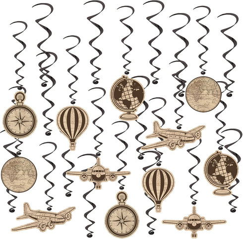 Beistle Around The World Around The World Whirls, Multicolor, 17" - 30.5"...