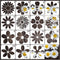 Flower Stencils for Painting on Wood Crafts Reusable Daisy Stencil Art Paint on Wall Canvas Pattern Spring Floral Paint Stencils for Card Making F...