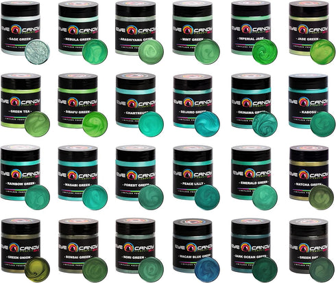 Eye Candy Pigments Premium Green Mica Powder - Seijiiro Green (25gr) - for Epoxy, Resin, Soap, Paint, Woodworking, Acrylic Pouring, Bath Bombs, Fi...