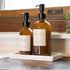 Clean-Modern White Bathroom Labels, Laundry Labels & Cleaning Labels by Paper & Pear - Waterproof Labels for Bottles - 2.6” Square Bathroom Labels...