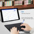 Wireless Bluetooth Keyboard with Touchpad 10inch Portable Rechargeable Slim Keyboard for iPad Pro/iPad Air/iPad 9.7/iPad 10.2/iPad Mini and Other ...