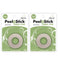 PeelnStick 3346 Fabric Fuse Adhesive Tape 5/8" x 20 ft roll (2-Pack) Instant Hem Sticky Double Sided Fabric Tape...
