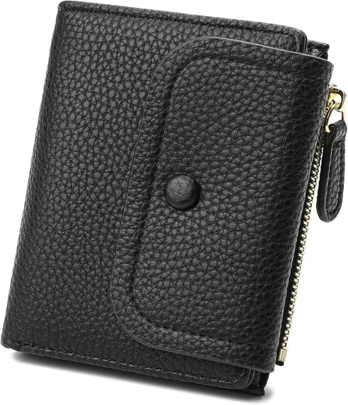 Small Cute Wallet For Women teen girls with Rfid Protection(Black)...