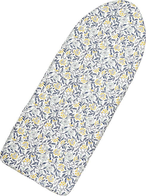 Table Top Ironing Board Cover 12 x 32 inch, 3 Layers Small Iron Board Cover, Heat Reflective Thick Padding with Elasticized Edges (Flora)...