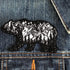 California Bear with Mountains Stars Moon Outdoor Landscape Well Made Quality Sew/ Iron On 100% Embroidered Decorative Applique Patch for Hats Jac...