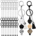 20 Pcs Beadable Keychain Bars Metal Beaded Blank Keychains Charms DIY Keychain Supplies Bulk for DIY Pendant Jewelry...
