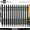 Zebra Premium Gel Pens - Retractable Gel Ink Pens - Medium Point 0.7mm Sarasa Dry X20-14 Pack of Black Ink Pen Gel (14 Pens)...