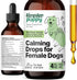 Calming Drops for Female Dogs - Valerian Root Calming Care for Dogs - Liquid Alternative to Calming Chews for Dogs' Composure - Herbal Dog Separat...