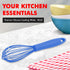 Chef Craft Premium Silicone Wire Cooking Whisk, 10.5 inch, Blue...