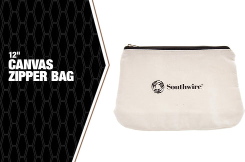 Southwire 58282840 12 in. Canvas Zipper Bag Tool Pouch...
