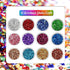 12 Box Crushed Glass Craft Glitter Fine for Resin Art, Small Broken Glass Pieces Irregular Metallic Crystal Chips Chunky Flakes Sequins for Nail A...