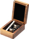 Real Black Walnut Wooden Cufflinks Box,Small Vintage Tie Clip Display Storage Case...