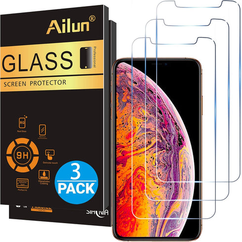 Ailun Screen Protector for iPhone 11 Pro Max/iPhone Xs Max 3 Pack 6.5 Inch 2019/2018 Release Case Friendly Tempered Glass......
