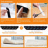 8 pcs Rug Tape, Non Slip Reusable Washable Rug Grippers for Area Rugs, Floor Mats, Hardwood Floors, Tile Floors, Linoleum, Carpets, Black (not App...