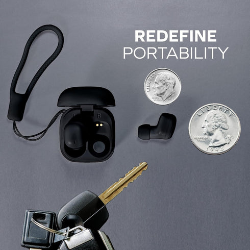 Coby Mini True Wireless Earbuds | Compact Lightweight in-Ear Headphones w/Case | World's Smallest Wireless Ear Buds w/Built-in Mic | Wireless Head...