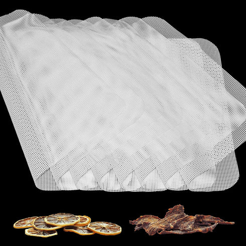 8 Pieces Premium Non Stick Silicone Dehydrator Sheets,Food Fruit Dehydrator Mats Reusable Steamer Mesh Mat for Fruit Food Dryer Mats Square 12.6 *...