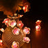 Mudder 2 Pieces Cherry Blossom Lights LED Flower String Light Blossom Decor Battery Wire Fairy LED Garland for Birthday Wedding Bedroom Party Deco...